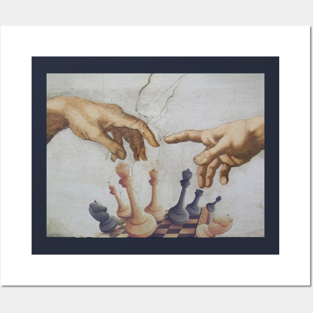 The Creation of Adam Chess | Chess Player Gift | Gambit | Chess Lover | Chess Art Wall Art by Journey Mills